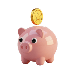 Cofrinho virtual - Símbolo de poupança e educação financeira para crianças no Mesadinha