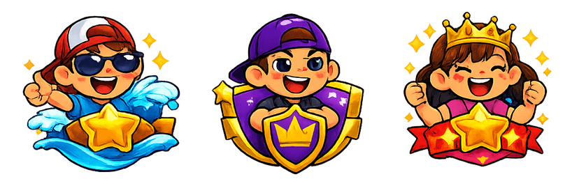Ilustração de Badges e Conquistas